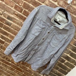 Mens Wool Button Down
